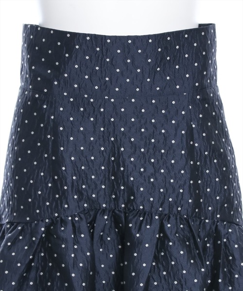 clear（クリア）の「サス付き2wayドット柄ジャカードマーメイドスカート（スカート・レディース・ネイビー/ブラック・F）」の7枚目の写真
