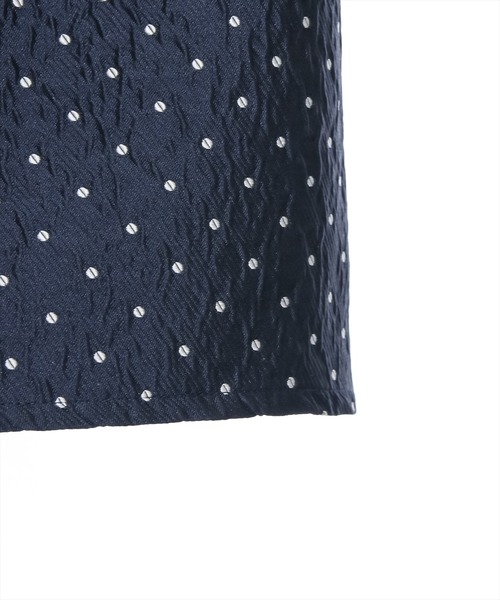 clear（クリア）の「サス付き2wayドット柄ジャカードマーメイドスカート（スカート・レディース・ネイビー/ブラック・F）」の9枚目の写真
