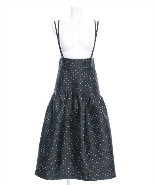 clear（クリア）の「サス付き2wayドット柄ジャカードマーメイドスカート（スカート・レディース・ネイビー/ブラック・F）」の12枚目の写真