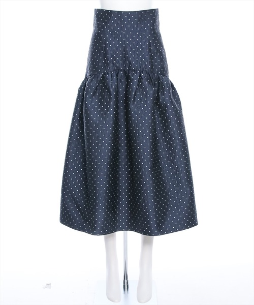 clear（クリア）の「サス付き2wayドット柄ジャカードマーメイドスカート（スカート・レディース・ネイビー/ブラック・F）」の18枚目の写真
