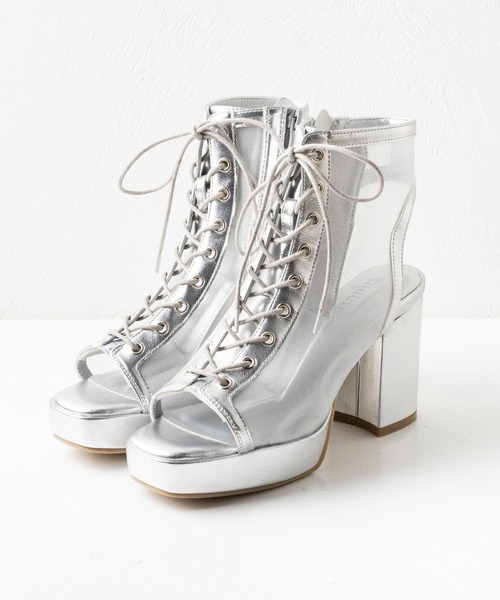 attagirl（アタガール）の「レースアップブーツサンダル（サンダル・レディース・ブラック/ブラック系その他/ホワイト/ブラック系その他2/シルバー系その他/ホワイト系その他・L/LL/S/M）」の9枚目の写真