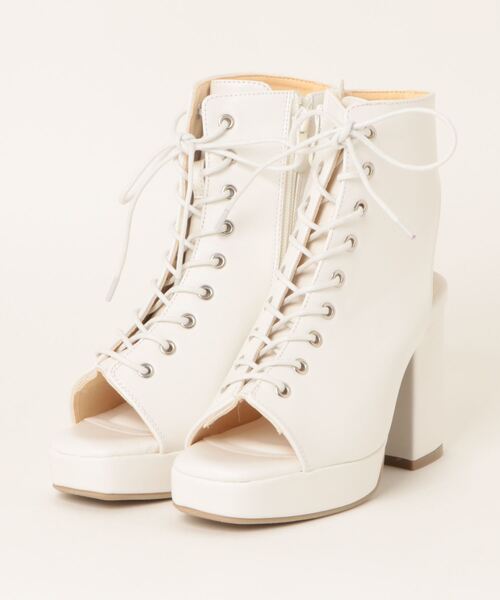 attagirl（アタガール）の「レースアップブーツサンダル（サンダル・レディース・ブラック/ブラック系その他/ホワイト/ブラック系その他2/シルバー系その他/ホワイト系その他・L/LL/S/M）」の7枚目の写真