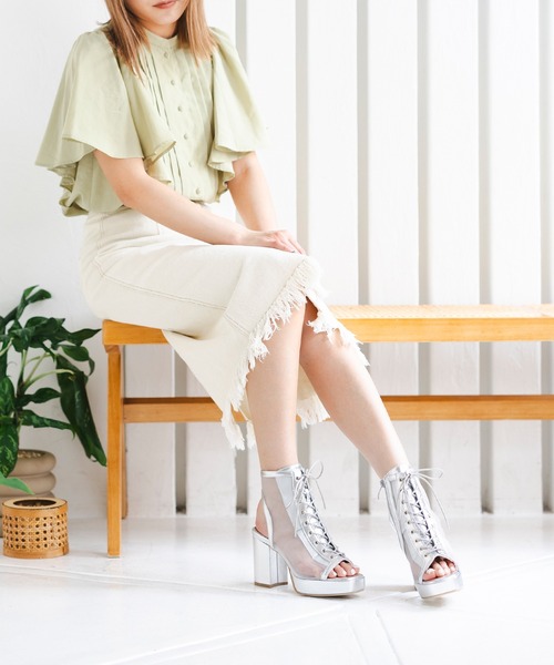 attagirl（アタガール）の「レースアップブーツサンダル（サンダル・レディース・ブラック/ブラック系その他/ホワイト/ブラック系その他2/シルバー系その他/ホワイト系その他・L/LL/S/M）」の18枚目の写真