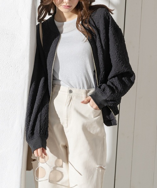 Honeys（ハニーズ）の「シアーラメ透けトップス（Tシャツ/カットソー・レディース・ブラック/ベージュ/ホワイト/ライトグレー・S/M/L）」の11枚目の写真