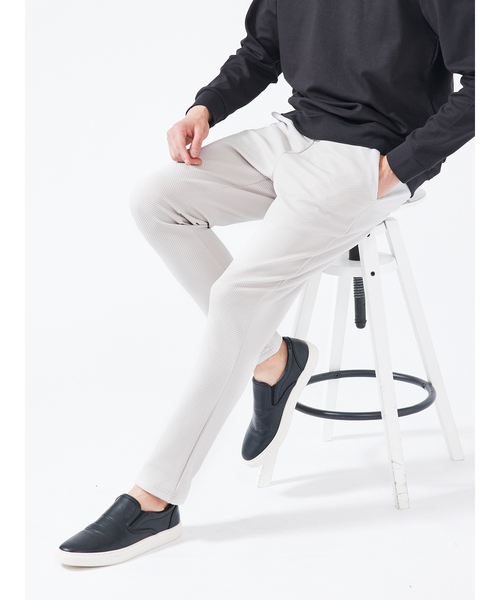 【セットアップ対応】ハニカムメッシュ イージーパンツ / ジョガーパンツ（その他パンツ）｜ABAHOUSE GRAY（アバハウスグレイ）