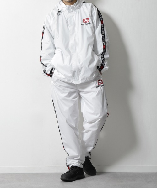 ecko unltd.（エコーアンリミテッド）の「【ecko unltd.】 ナイロン テック 裏メッシュ パンツ 【セットアップ可】（その他パンツ・メンズ・ブラック/ホワイト・X-LARGE/LARGE/MEDIUM）」の21枚目の写真