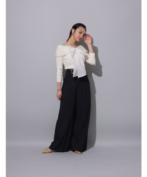 【美品】Rirandture  ボウタイゆるニット Rirandture（ニット/セーター）のフリマアイテム一覧