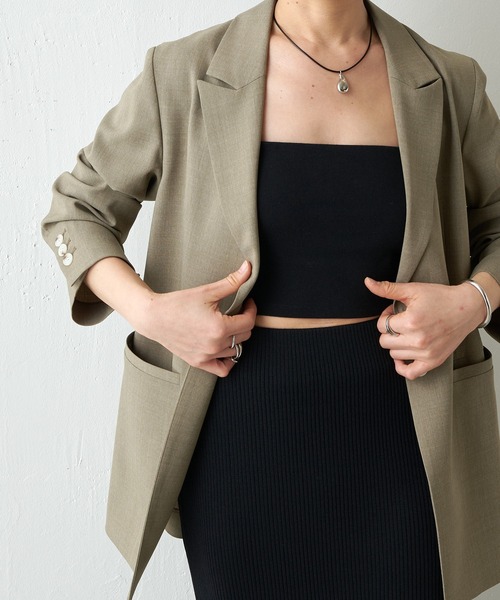 COLLAGE GALLARDAGALANTE（コラージュガリャルダガランテ）の「バンドゥ（キャミソール・レディース・ホワイト/ブラック・FREE）」の6枚目の写真