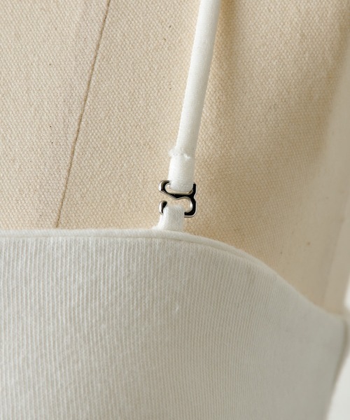 COLLAGE GALLARDAGALANTE（コラージュガリャルダガランテ）の「バンドゥ（キャミソール・レディース・ホワイト/ブラック・FREE）」の12枚目の写真