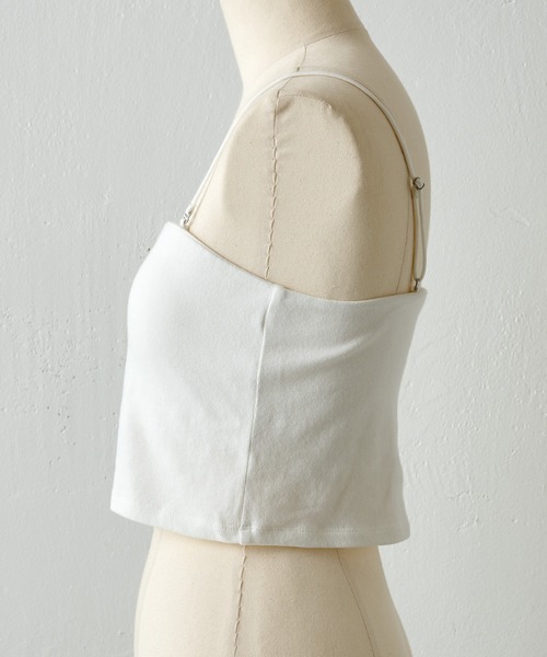 COLLAGE GALLARDAGALANTE（コラージュガリャルダガランテ）の「バンドゥ（キャミソール・レディース・ホワイト/ブラック・FREE）」の10枚目の写真