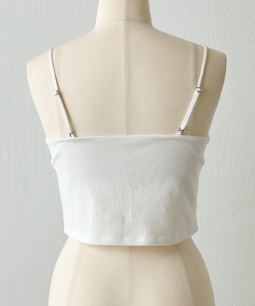 COLLAGE GALLARDAGALANTE（コラージュガリャルダガランテ）の「バンドゥ（キャミソール・レディース・ホワイト/ブラック・FREE）」の11枚目の写真