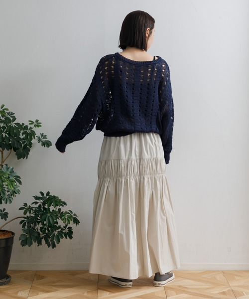 AMERICAN RAG CIE（アメリカンラグシー）の「【ARC】麻タッチアクリルすかしあみPO（その他トップス・レディース・オフホワイト/グレー/ネイビー・FREE）」の17枚目の写真