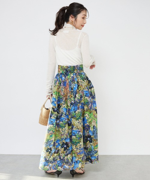 ラブティックボンボン　psサイズ　花柄ロングスカート 新品未使用 タグ付き ラブティックボンボン psサイズ 花柄ロングスカート 新品未使用