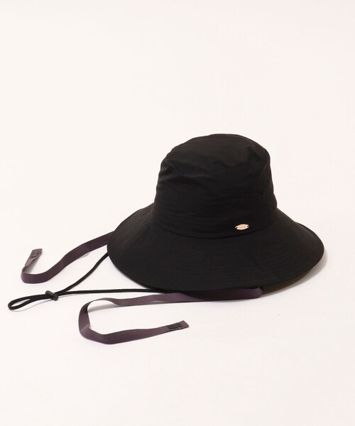 NOLLEY’S（ノーリーズ）の「つば広ダウンハット コード＆リボン付き（ハット・レディース・ブラック/ベージュ・FREE）」の2枚目の写真