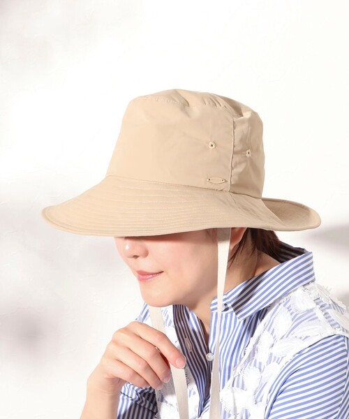 NOLLEY’S（ノーリーズ）の「つば広ダウンハット コード＆リボン付き（ハット・レディース・ブラック/ベージュ・FREE）」の12枚目の写真