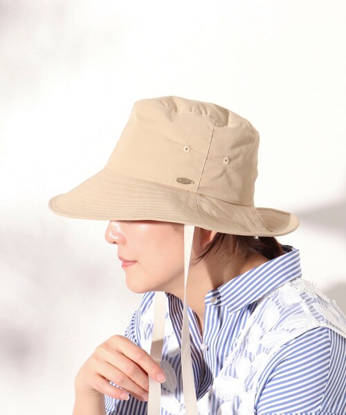 NOLLEY’S（ノーリーズ）の「つば広ダウンハット コード＆リボン付き（ハット・レディース・ブラック/ベージュ・FREE）」の13枚目の写真