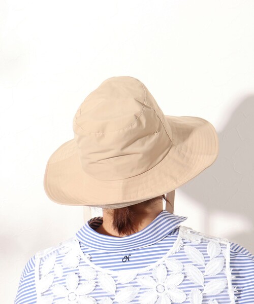 NOLLEY’S（ノーリーズ）の「つば広ダウンハット コード＆リボン付き（ハット・レディース・ブラック/ベージュ・FREE）」の15枚目の写真