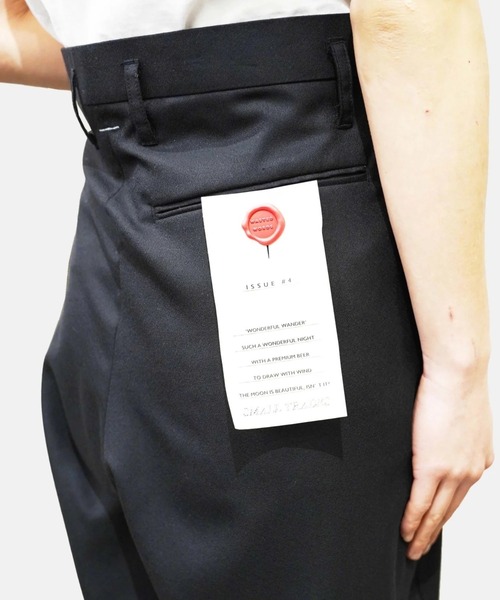 SHINYAKOZUKA シンヤコヅカ スラックス パンツ パンタロン 黒 新品