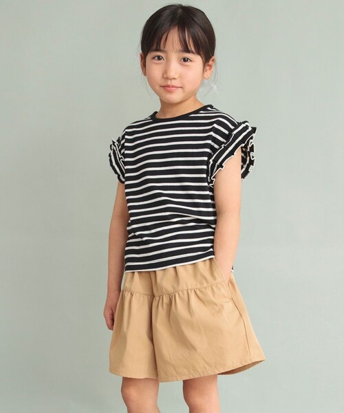 DRC branshes(ディーアールシーブランシェス)の「【WEB限定/DRC】フレアキュロット(その他パンツ・キッズ・ブルー/サックスブルー/ブラック/ベージュ/カーキオリーブ・130/140/100/110/90/150/120)」の8枚目の写真