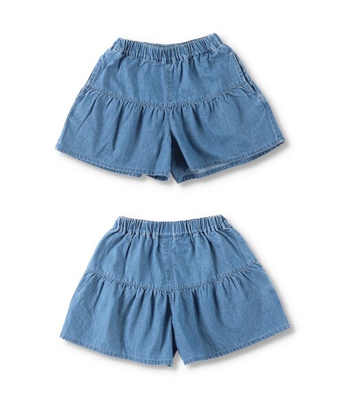 DRC branshes(ディーアールシーブランシェス)の「【WEB限定/DRC】フレアキュロット(その他パンツ・キッズ・ブルー/サックスブルー/ブラック/ベージュ/カーキオリーブ・130/140/100/110/90/150/120)」の17枚目の写真