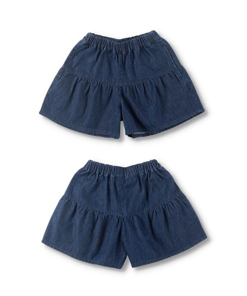 DRC branshes(ディーアールシーブランシェス)の「【WEB限定/DRC】フレアキュロット(その他パンツ・キッズ・ブルー/サックスブルー/ブラック/ベージュ/カーキオリーブ・130/140/100/110/90/150/120)」の19枚目の写真