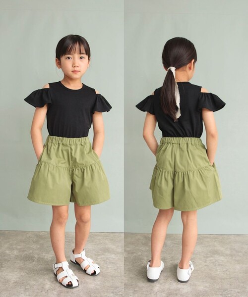 DRC branshes(ディーアールシーブランシェス)の「【WEB限定/DRC】フレアキュロット(その他パンツ・キッズ・ブルー/サックスブルー/ブラック/ベージュ/カーキオリーブ・130/140/100/110/90/150/120)」の21枚目の写真