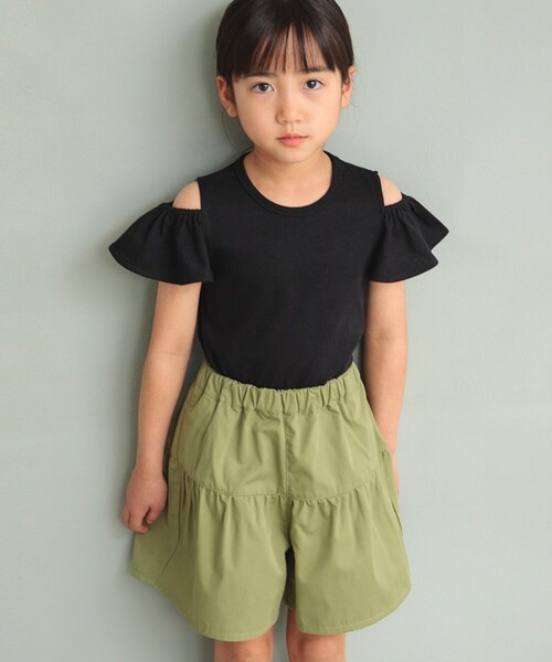 DRC branshes(ディーアールシーブランシェス)の「【WEB限定/DRC】フレアキュロット(その他パンツ・キッズ・ブルー/サックスブルー/ブラック/ベージュ/カーキオリーブ・130/140/100/110/90/150/120)」の22枚目の写真