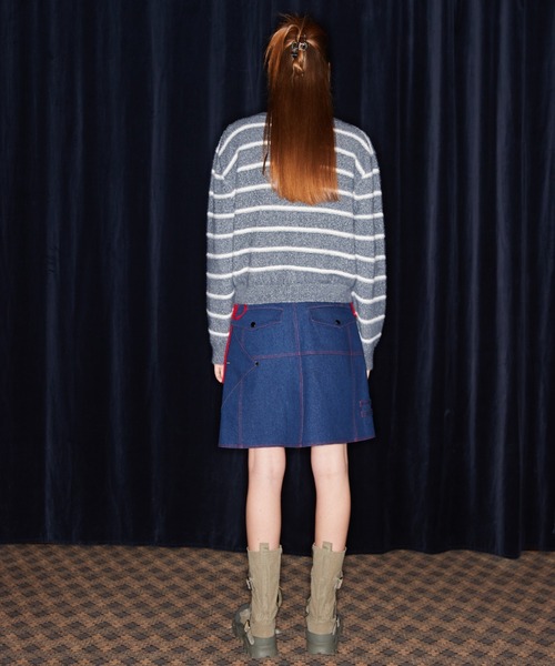 【セール】NM STRIPE CARDIGAN（カーディガン/ボレロ）｜LUVISTRUE（ラヴイズトゥルー）