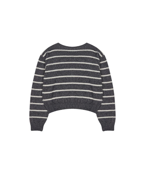 【セール】NM STRIPE CARDIGAN（カーディガン/ボレロ）｜LUVISTRUE（ラヴイズトゥルー）
