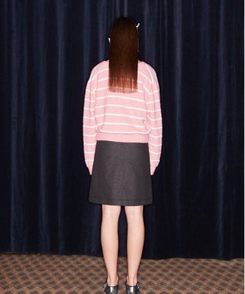 【セール】NM STRIPE CARDIGAN（カーディガン/ボレロ）｜LUVISTRUE（ラヴイズトゥルー）