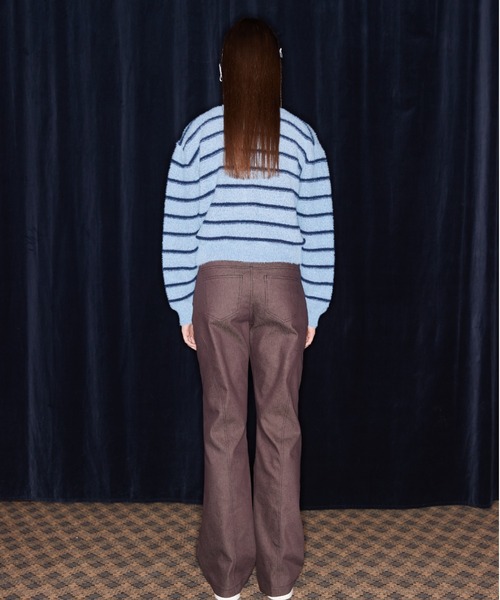 【セール】NM STRIPE CARDIGAN（カーディガン/ボレロ）｜LUVISTRUE（ラヴイズトゥルー）
