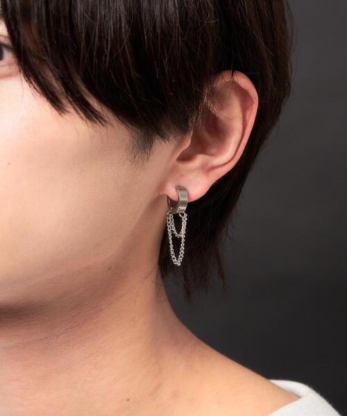 WEGO（ウィゴー）の「WEGO/ステンレスフープカフイヤリング（イヤリング・メンズ・その他1/その他2/その他3/その他5/その他4/その他7・FREE）」の5枚目の写真