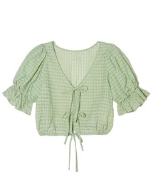 MILKFED. | SHEER PLAID BLOUSE(シャツ/ブラウス)