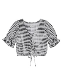 MILKFED. | SHEER PLAID BLOUSE(シャツ/ブラウス)