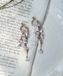 m.soeur（エムスール）の「ランタナのクリアイヤリング（イヤリング）」