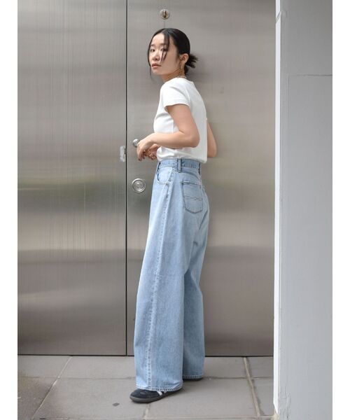 Ungrid（アングリッド）の「カラーフィットTee（Tシャツ/カットソー・レディース・ブラック/ピンク/グリーン/オフホワイト・FREE）」の12枚目の写真