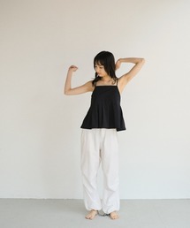 earthy（アーシー）の「【UVカット・吸水速乾】スイムタックフレアキャミソール（水着・レディース）」