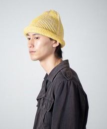 INDIETRO ASSOCIATION（インディエトロアソシエーション）の「Roll Hand Knit Cap / ロールハンドニットキャップ（ニットキャップ/ビーニー）」