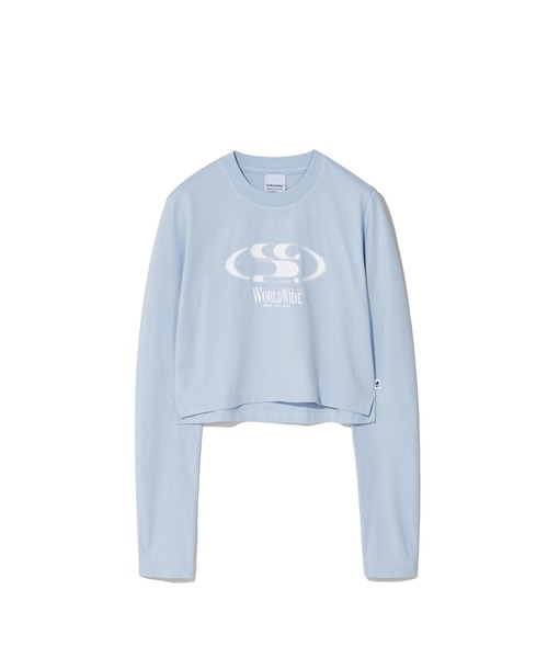 codegraphy（コードグラフィー）の「(WOMAN) WAVE Symbol Crop Long SLEEVE（Tシャツ/カットソー・レディース・ライトブルー/ホワイト/ブラック・MEDIUM/SMALL）」の3枚目の写真