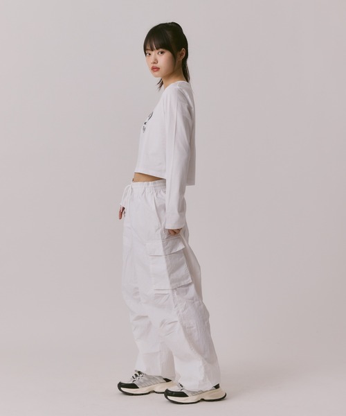 codegraphy（コードグラフィー）の「(WOMAN) WAVE Symbol Crop Long SLEEVE（Tシャツ/カットソー・レディース・ライトブルー/ホワイト/ブラック・MEDIUM/SMALL）」の21枚目の写真