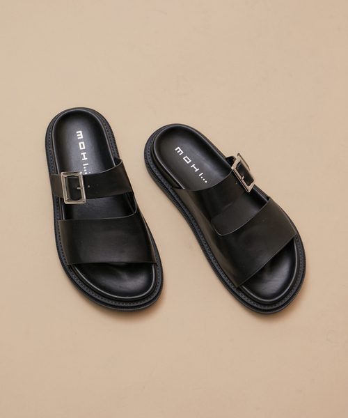 MOHI（モヒ）の「【MOHI】ベルトサンダル（サンダル・レディース・ホワイト/ブラック・35/36/37/38）」の2枚目の写真