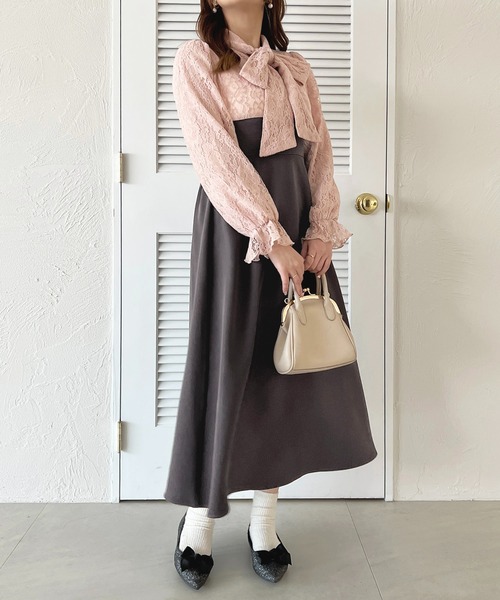 専用♡アメリカ ふんわりボリュームフレアワンピースプレゼント♡定価7万 セール】カシュクールフレアワンピース（ワンピース）｜LAFFMO（ラフモ