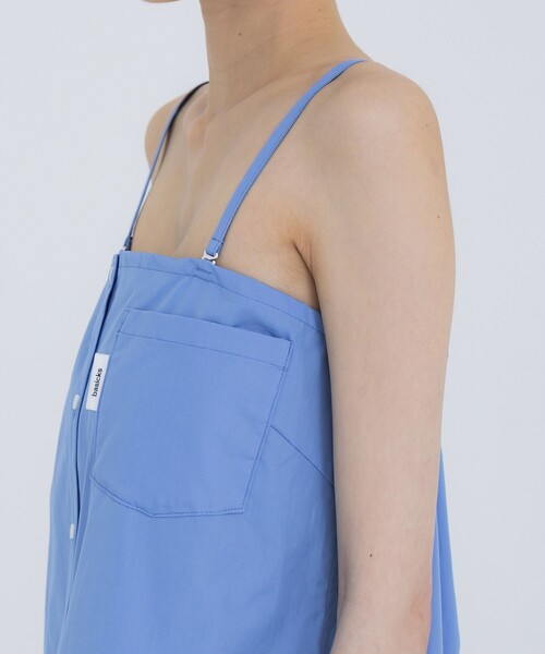 BASICKS(ベイシックス)の「【BASICKS/ベーシックス】カットアウトトーマスメイソンシャツ(シャツ/ブラウス・レディース・ホワイト/ブルー・S)」の15枚目の写真