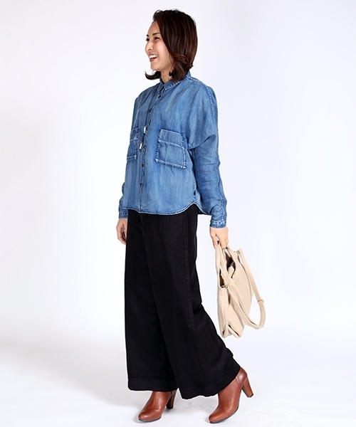 FREAK'S STORE（フリークスストア）の「フェイクスエードガウチョパンツ（その他パンツ・レディース・ブラウン/ブラック・SMALL/MEDIUM）」の6枚目の写真