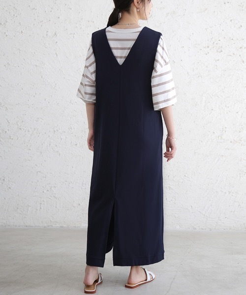 Doux Belle（ドゥーベル）の「ドロップショルダーボーダーTシャツ（Tシャツ/カットソー・レディース・ブラック/ベージュ/ライム・MEDIUM）」の17枚目の写真