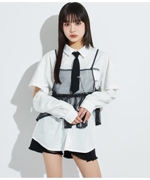 ANAPR+S【リラスポ】2WAYネクタイ付BIGシャツ(ユニセックス)