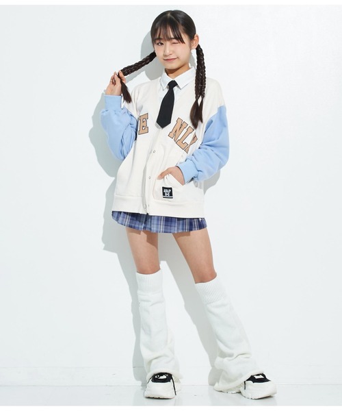 ANAP GiRL(アナップガール)の「ANAPR+S【リラスポ】2WAYネクタイ付BIGシャツ(ユニセックス)(シャツ/ブラウス・キッズ・ホワイト・S/M)」の10枚目の写真
