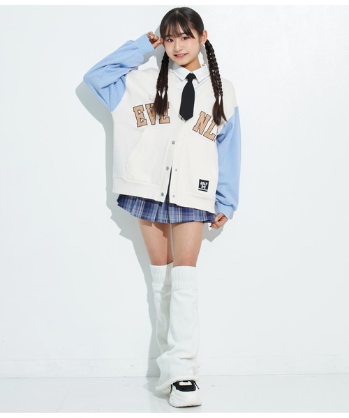 ANAP GiRL(アナップガール)の「ANAPR+S【リラスポ】2WAYネクタイ付BIGシャツ(ユニセックス)(シャツ/ブラウス・キッズ・ホワイト・S/M)」の11枚目の写真