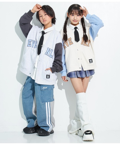 ANAP GiRL(アナップガール)の「ANAPR+S【リラスポ】2WAYネクタイ付BIGシャツ(ユニセックス)(シャツ/ブラウス・キッズ・ホワイト・S/M)」の13枚目の写真