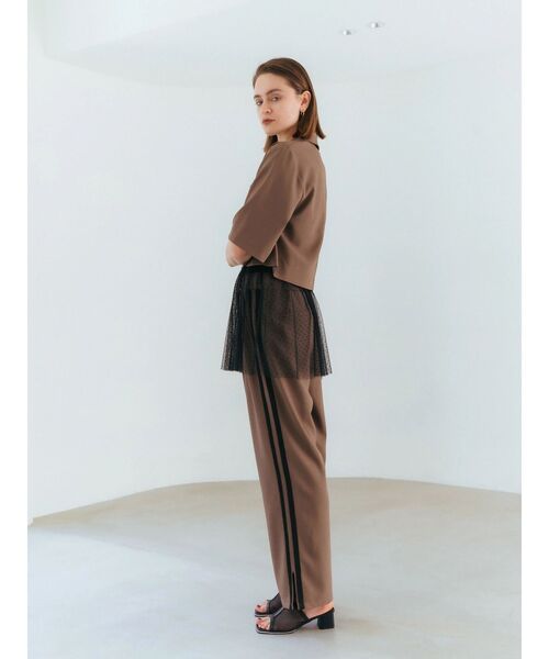 YECCA VECCA（イェッカヴェッカ）の「【2点SET】マルチwayチュールオーバーキャミSET/Tee（Tシャツ/カットソー・レディース・ブラック/オフホワイト・FREE）」の15枚目の写真